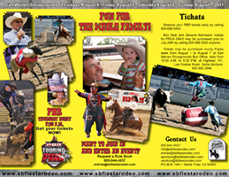 Santa Barbara Fiesta Rodeo brochure